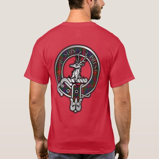 Clan Fraser van Lovat Crest & Tartan T-Shirt (Achterkant)