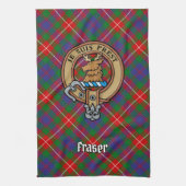 Clan Fraser van Lovat Crest Theedoek (Verticaal)