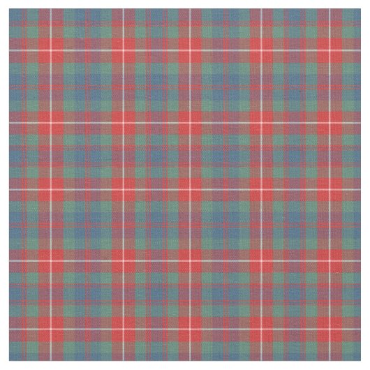 Clan Fraser van Lovat Oud Tartan Stof (Close Up)
