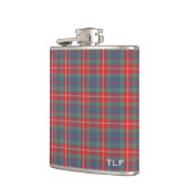 Clan Fraser van Lovat Oude Tartan Monogram Heupfles (Links)