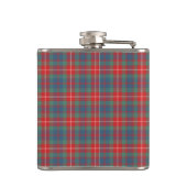 Clan Fraser van Lovat Oude Tartan Monogram Heupfles (Achterkant)
