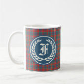 Clan Fraser van Lovat Oude Tartan Monogram Koffiemok (Links)