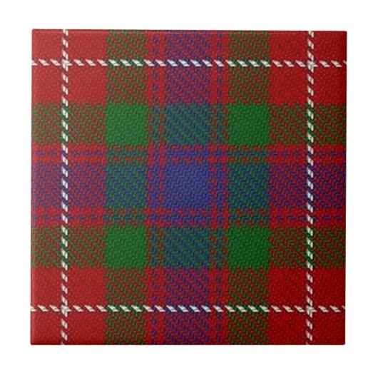 Clan Fraser van Lovat Scottish Expressions Tartan Tegeltje (Voorkant)