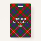 Clan Fraser van Lovat Tartan Badge (Achterkant)