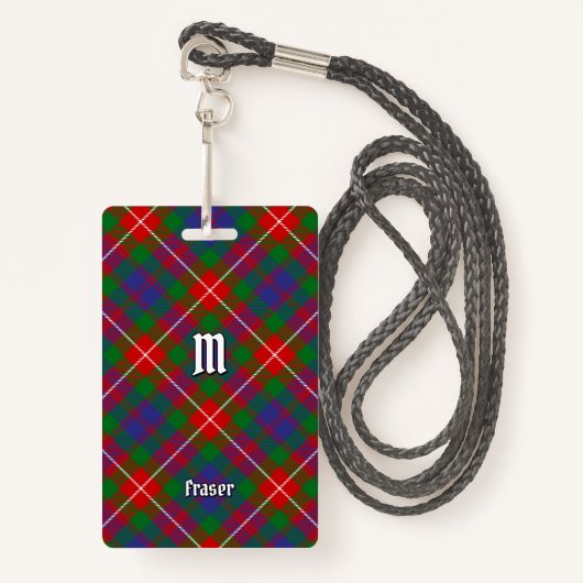 Clan Fraser van Lovat Tartan Badge (Voorkant met draagriem)