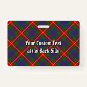 Clan Fraser van Lovat Tartan Badge (Achterkant)