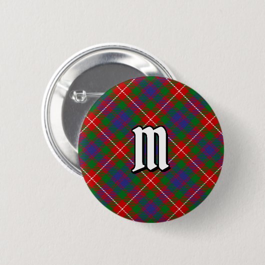 Clan Fraser van Lovat Tartan Button (Voorkant /achterkant)