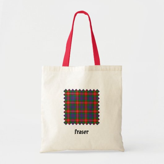 Clan Fraser van Lovat Tartan Canvas tas (Voorkant)