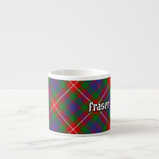 Clan Fraser van Lovat Tartan Espresso Kop (Voorkant)