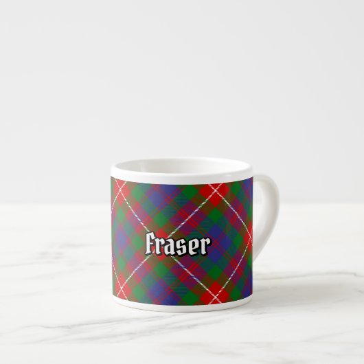 Clan Fraser van Lovat Tartan Espresso Kop (Voorkant rechts)