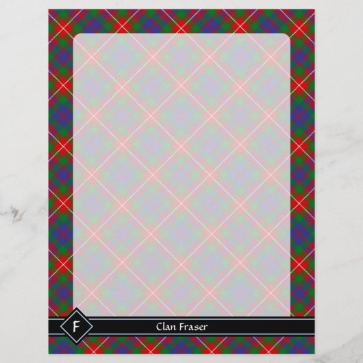 Clan Fraser van Lovat Tartan Flyer (Voorkant)