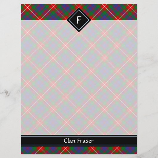 Clan Fraser van Lovat Tartan Flyer (Achterkant)