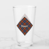 Clan Fraser van Lovat Tartan Glas (Achterkant)