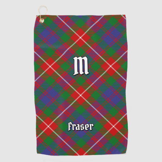 Clan Fraser van Lovat Tartan Golfhanddoek (Voorkant)