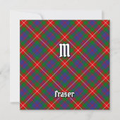 Clan Fraser van Lovat Tartan Kaart (Voorkant)