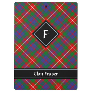 Clan Fraser van Lovat Tartan Klembord