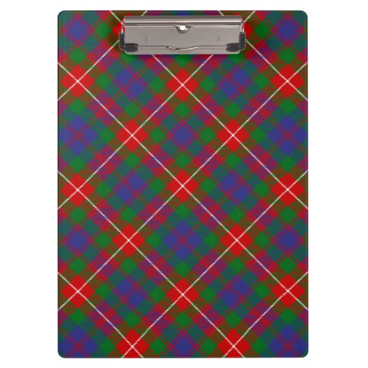 Clan Fraser van Lovat Tartan Klembord (Voorkant)