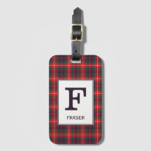 Clan Fraser van Lovat Tartan Monogrammed