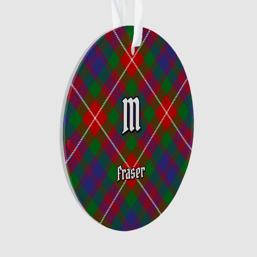 Clan Fraser van Lovat Tartan Ornament (voorkant)