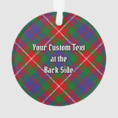 Clan Fraser van Lovat Tartan Ornament (achterkant)