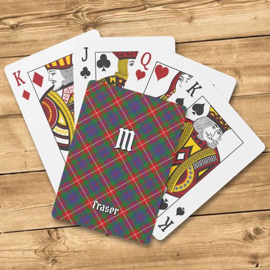 Clan Fraser van Lovat Tartan Pokerkaarten