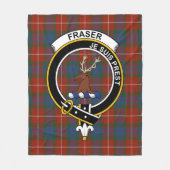 Clan Fraser van Lovat Tartan Pset Fleece Deken (Voorkant)