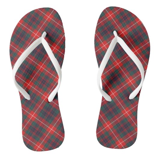 Clan Fraser van Lovat Tartan Red en Blue Pset Teenslippers (Voetbed)
