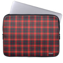Clan Fraser van Lovat Tartan Red Pset Monogrammed
