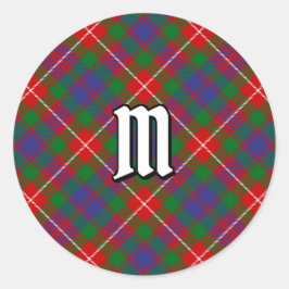 Clan Fraser van Lovat Tartan Ronde Sticker