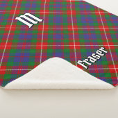 Clan Fraser van Lovat Tartan Sherpa Deken (3/4)
