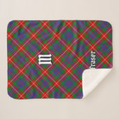 Clan Fraser van Lovat Tartan Sherpa Deken (Voorkant (horizontaal))