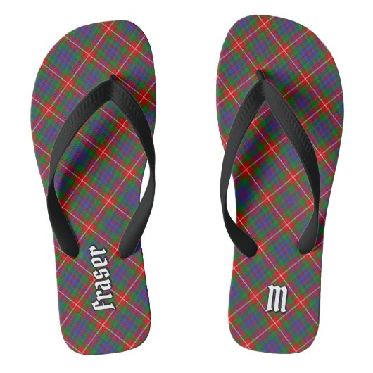 Clan Fraser van Lovat Tartan Teenslippers (Voetbed)