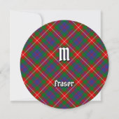 Clan Fraser van Lovat Tartan Uitnodiging (Voorkant)