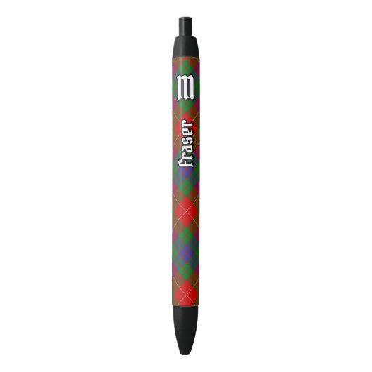 Clan Fraser van Lovat Tartan Zwarte Inkt Pen (Voorkant Verticaal)