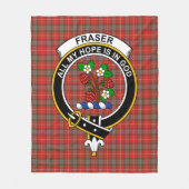 Clan Fraser Verweerde Tartan Plaid Fleece Deken (Voorkant)