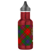 Clan Fraser Wapen over Tartan Waterfles (Links)