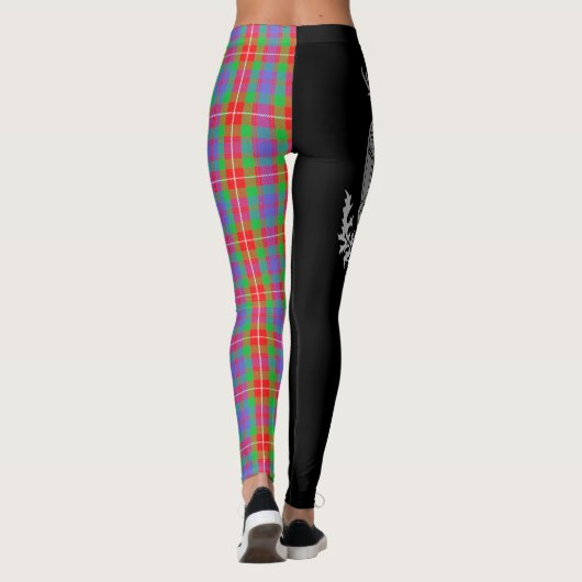 Clan Fraser Wapen & Tartan Leggings (Achterkant)