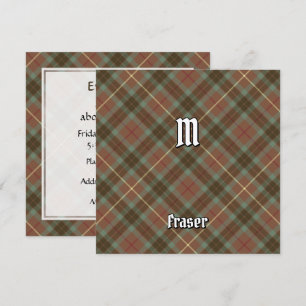 Clan Fraser Weathered Hunting Tartan Kaart
