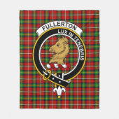 Clan Fullerton Tartan Pset Fleece Deken (Voorkant)