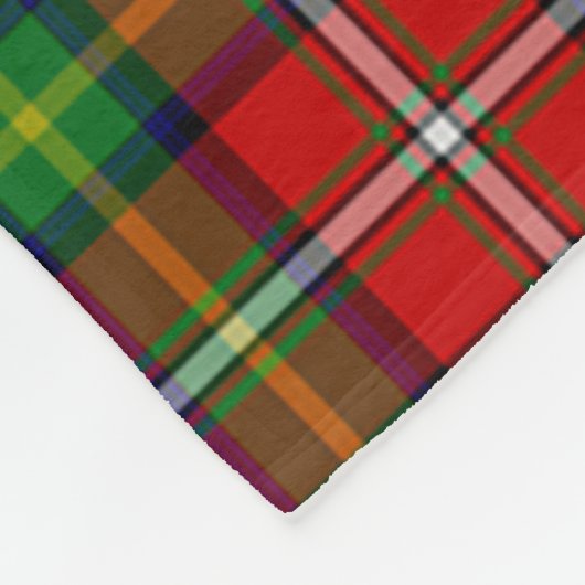 Clan Fullerton Tartan Pset Fleece Deken (Hoek)