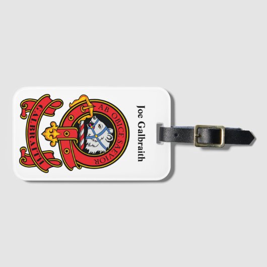 Clan Galbraith Bagagelabel (Voorkant (horizontaal))