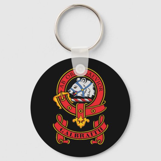 Clan Galbraith Button Sleutelhanger (Voorkant)