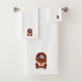 Clan Galbraith Crest Bath Towels Bad Handdoek (Insitu)