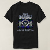Clan Galbraith crest Scottish clans Scottish surna T-shirt (Design voorkant)