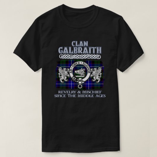 Clan Galbraith crest Scottish clans Scottish surna T-shirt (Design voorkant)