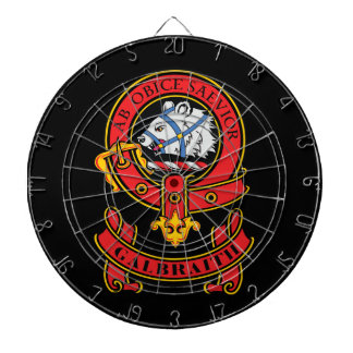 Clan Galbraith Dart Board met Crest Dartbord