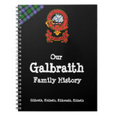 Clan Galbraith Family History Book Notitieboek (Voorkant)