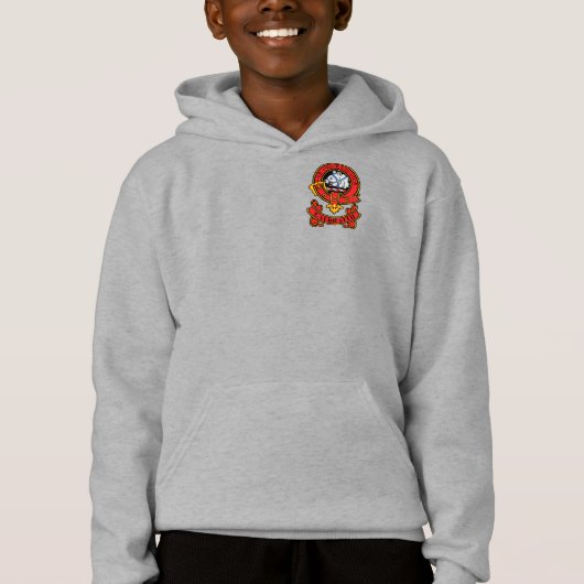Clan Galbraith Kinder Hoodies met Clan Crest (Voorkant)