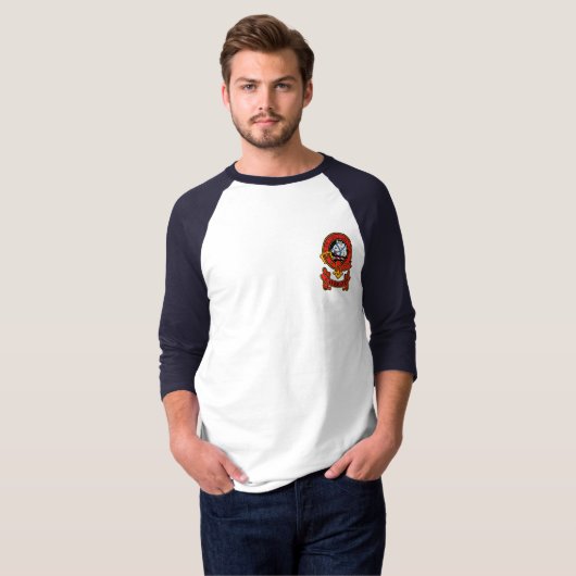 Clan Galbraith Mannen Lange T-shirts & Crest (Voorkant volledig)