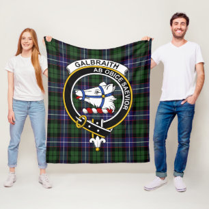 Clan Galbraith Modern Tartan Pset Fleece Deken